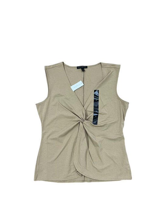 Top Sleeveless By Banana Republic In Beige, Size:M