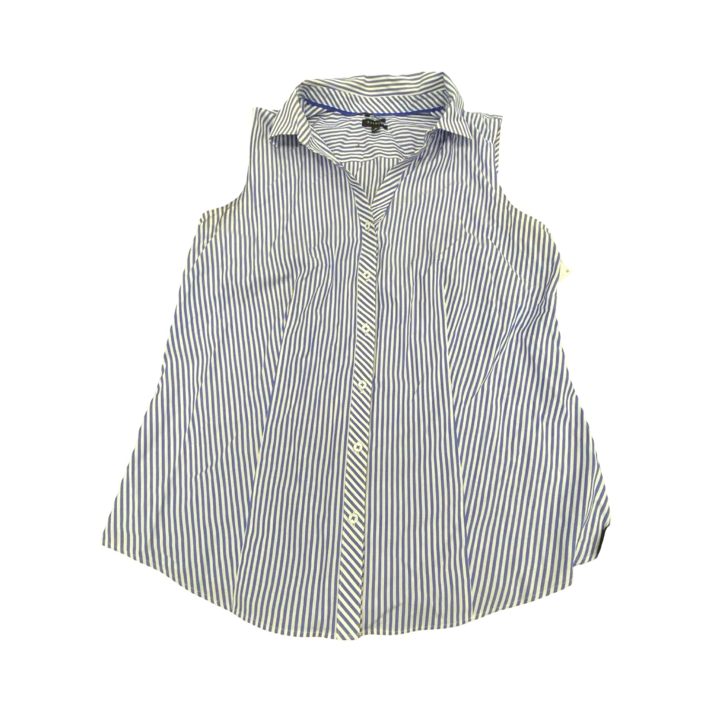 Top Sleeveless By Talbots In Striped Pattern, Size:10