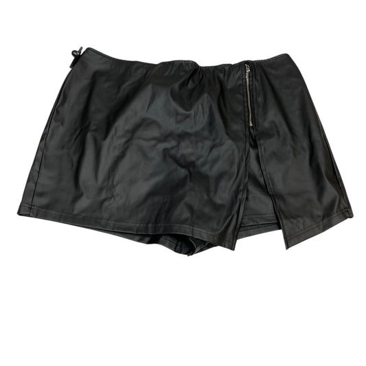 Skort By Shein In Black, Size:2X