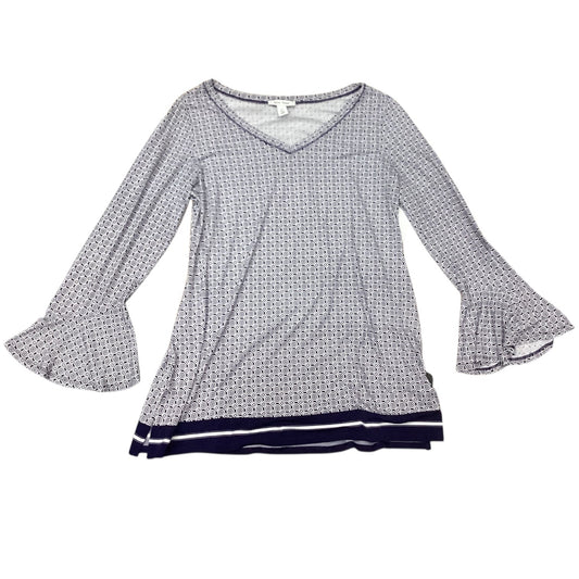 Top Ls By White House Black Market In Blue, Size:1X