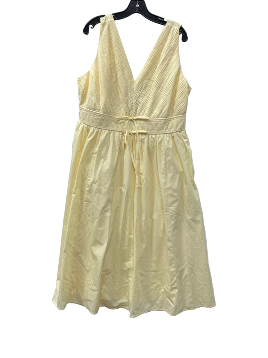 Dress Casual Maxi By J. Jill In Yellow, Size:Xl