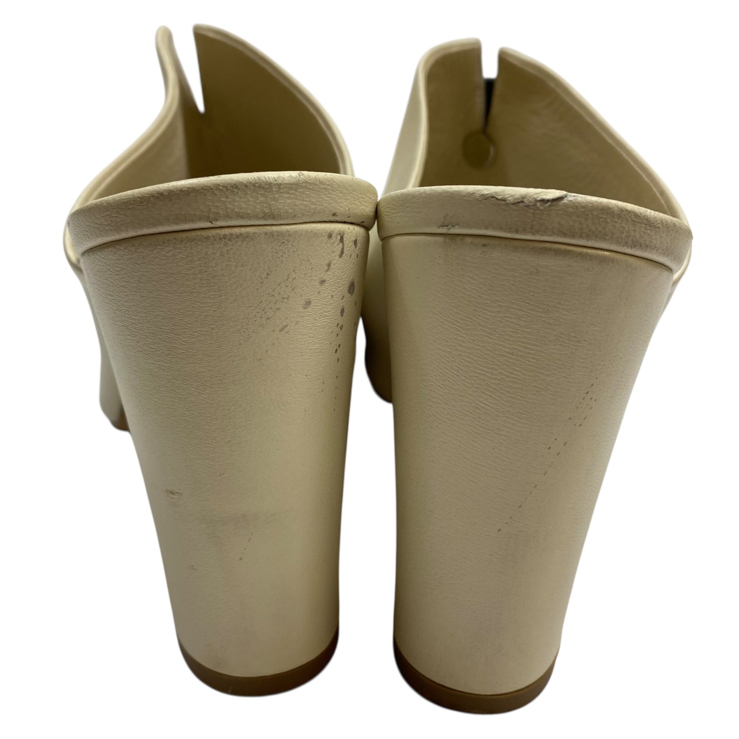 Sandals Heels Block By Vince In Cream, Size:8