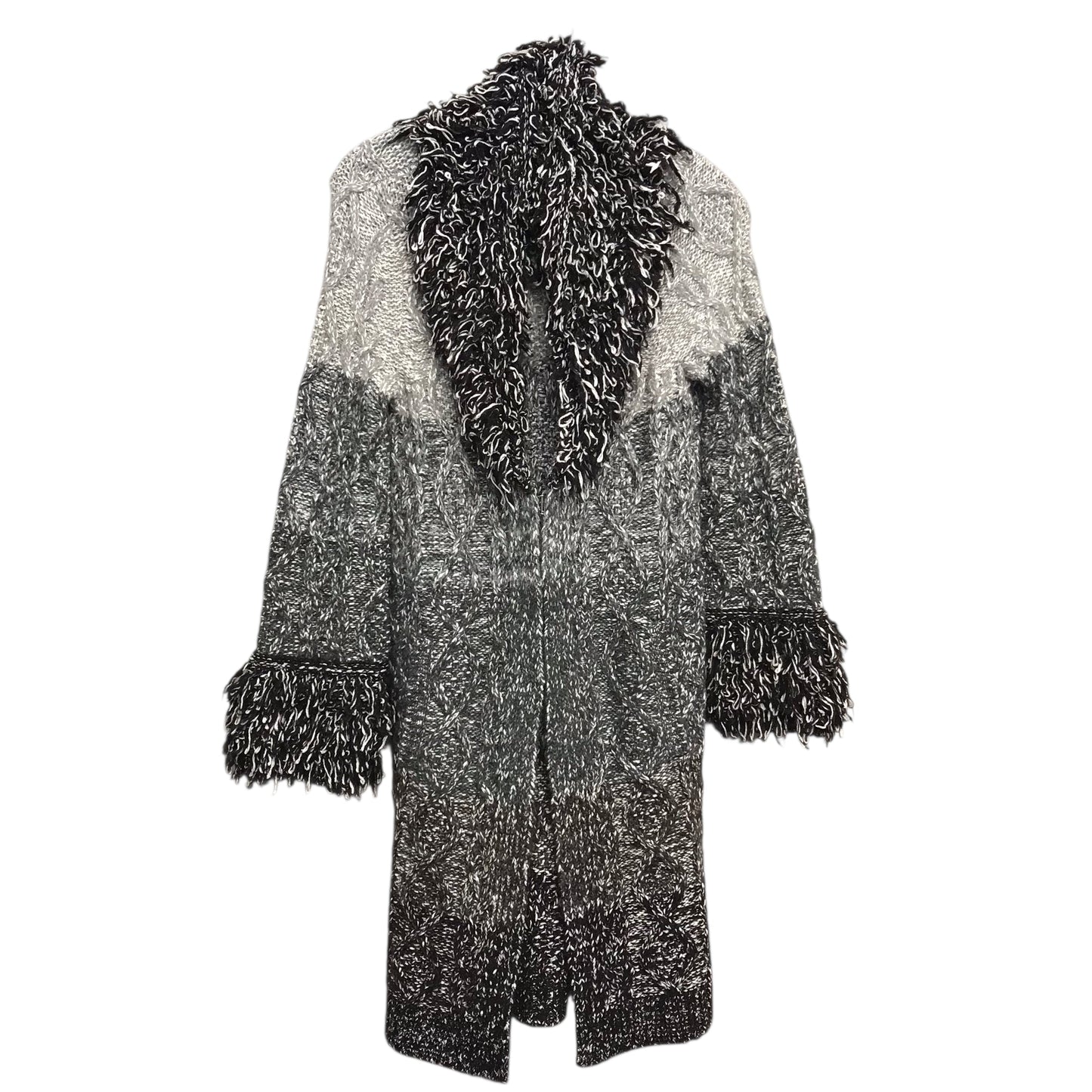 Cardigan By Pilcro In Black & Grey, Size:S