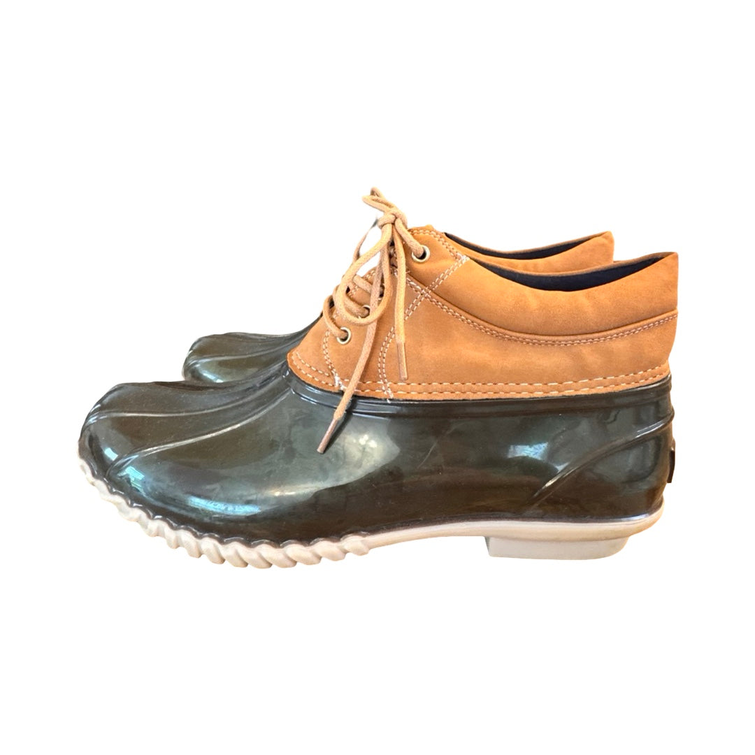 Boots Rain By Tommy Hilfiger In Brown, Size:10