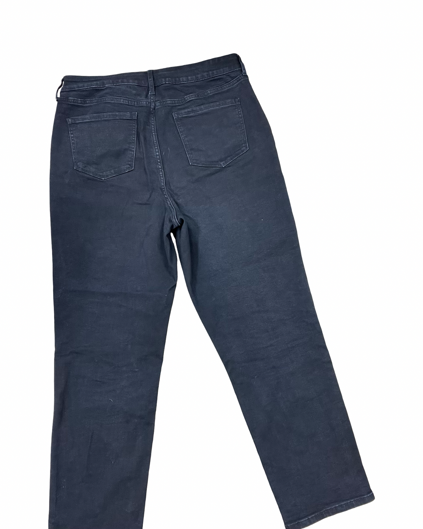 Jeans Straight By Nine West In Black Denim, Size:14