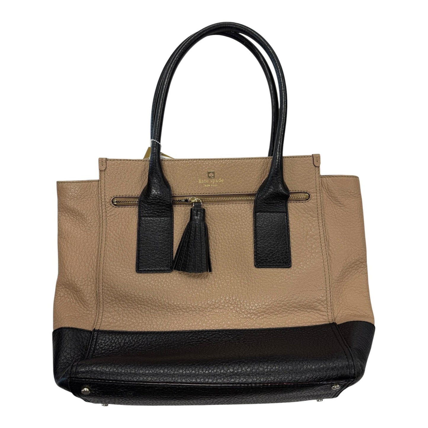 Handbag Designer By Kate Spade In Tan, Size:Large