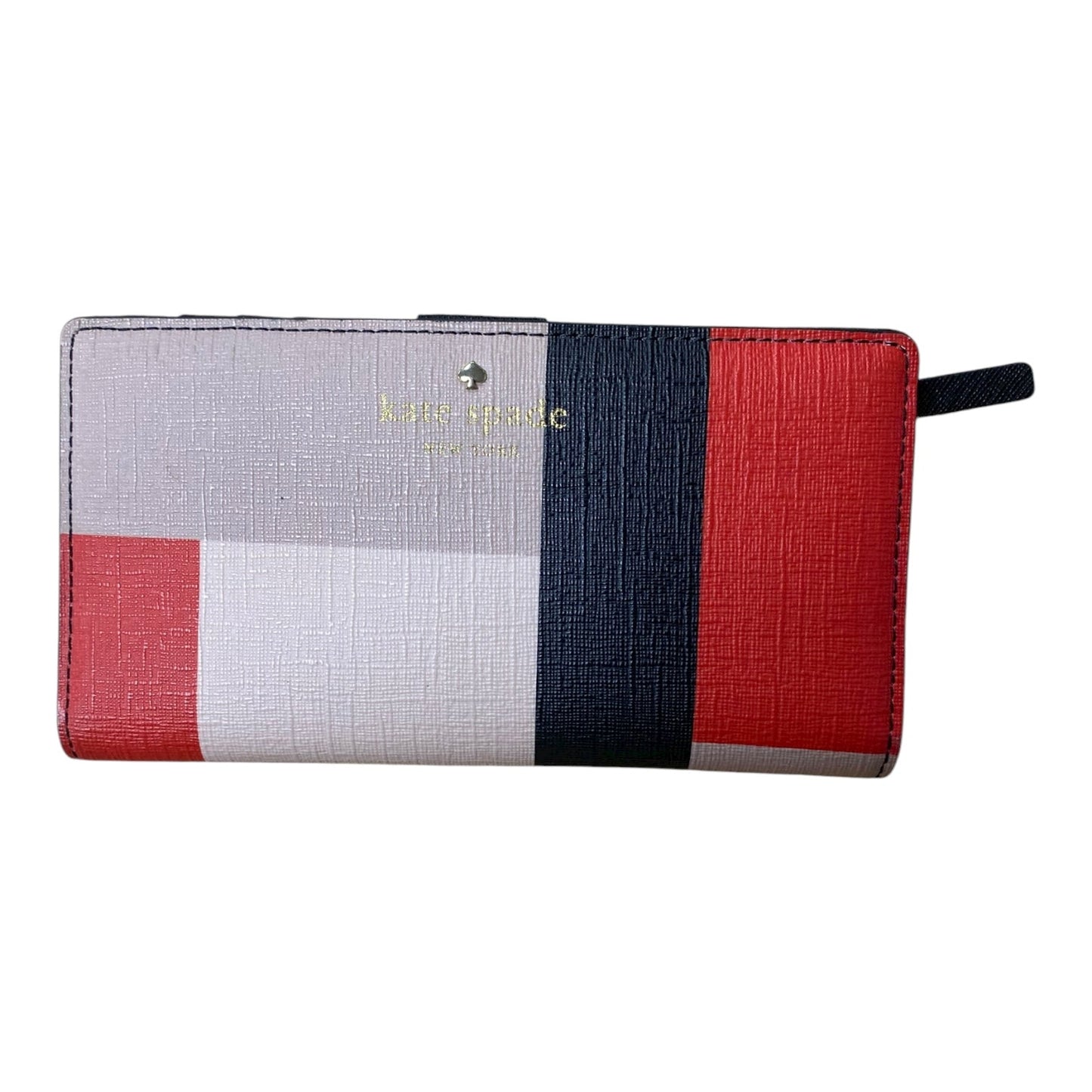 Wallet Designer By Kate Spade In Red & Tan, Size:Medium