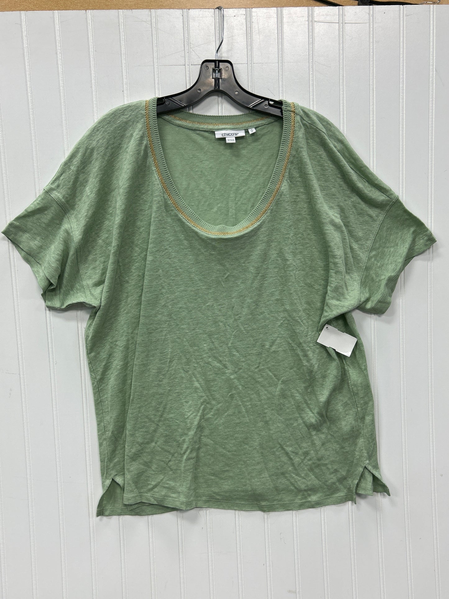 Top Ss By Chicos In Green, Size:Xl