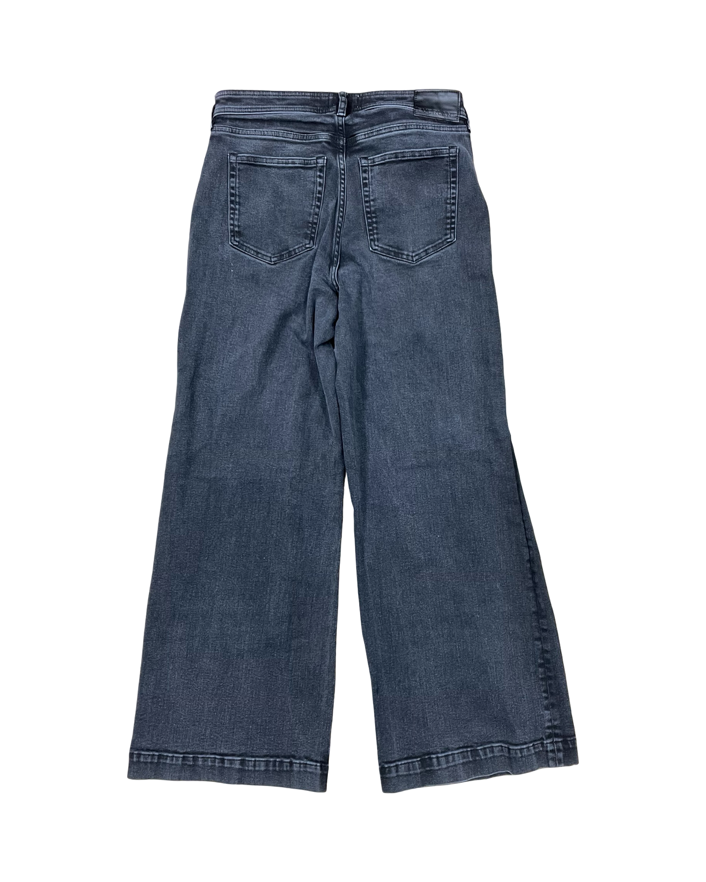 Jeans Wide Leg By Everlane In Black Denim, Size:8