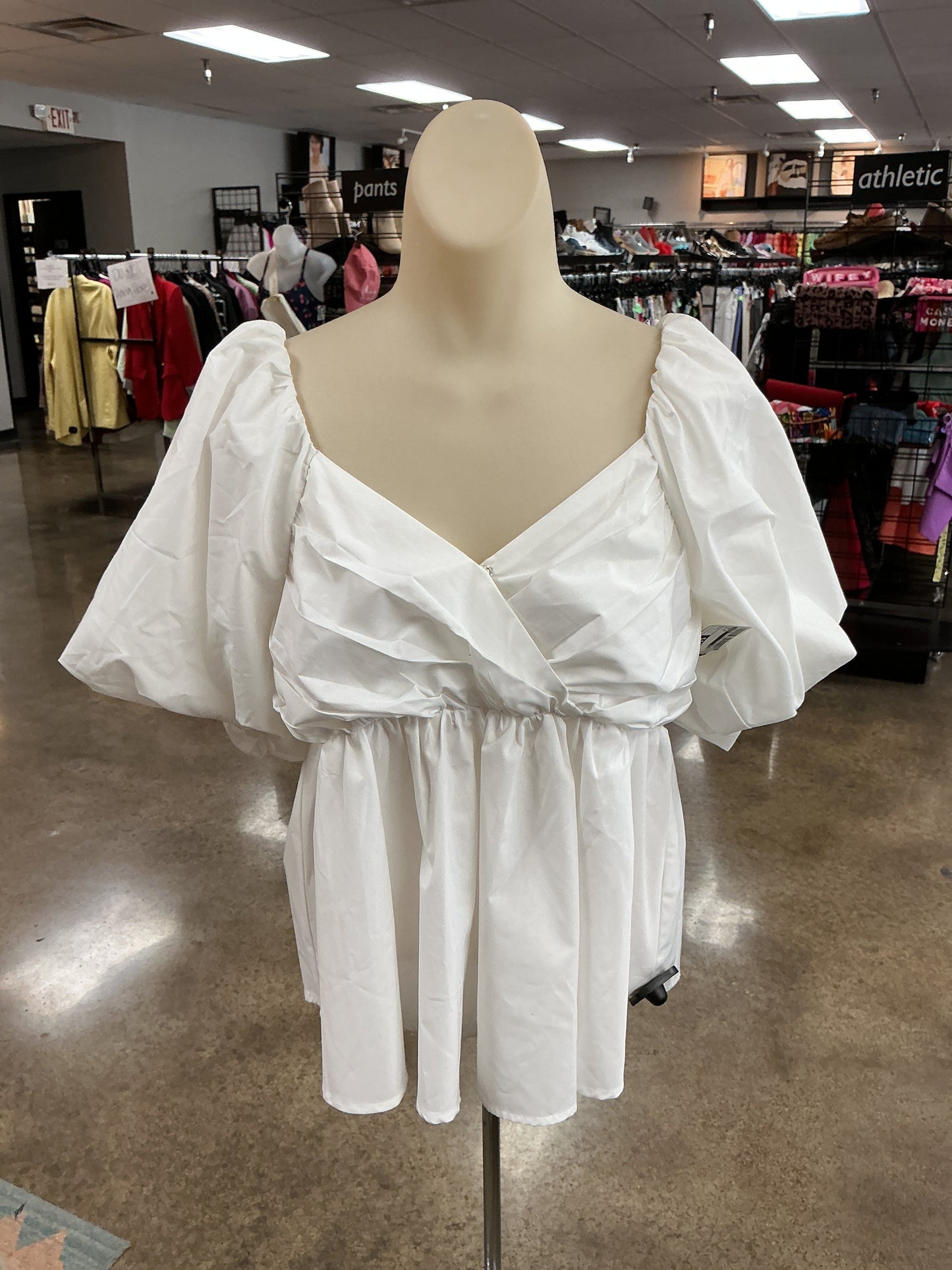 Top Ss By Entro In White, Size:L