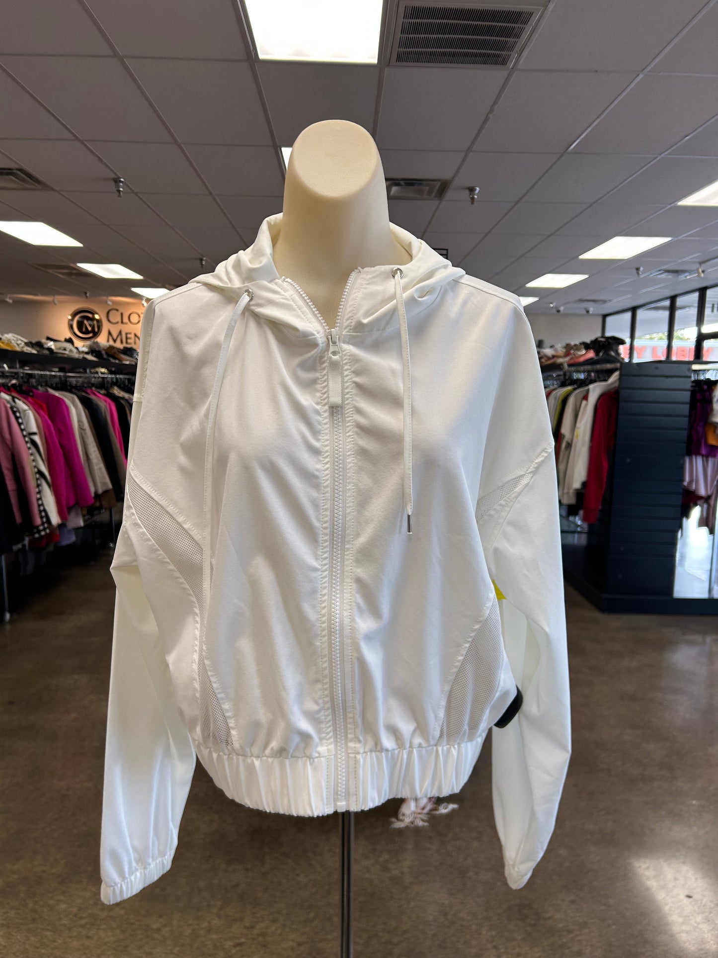 Athletic Jacket By Gianni Bini In White, Size:S
