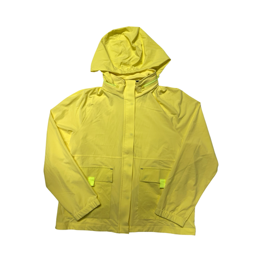 Jacket Windbreaker By Talbots In Yellow, Size:L
