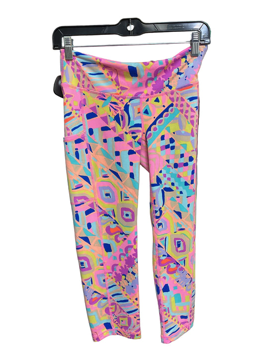 Capris Designer By Lilly Pulitzer In Pink & Purple, Size:S