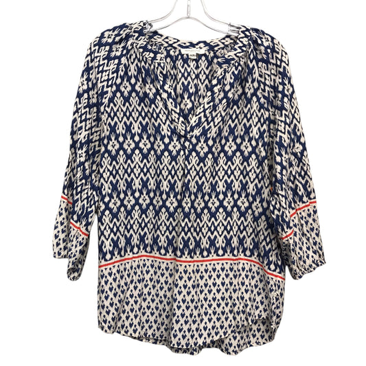 Top Ls By Beachlunchlounge In Blue & White, Size:M