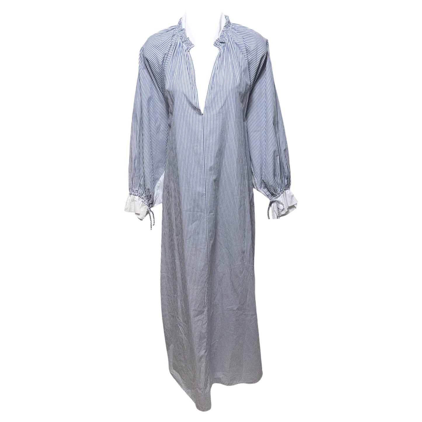 Wiki Maxi Dress By Mes Demoiselles Paris In Blue Striped Pattern, Size: 0