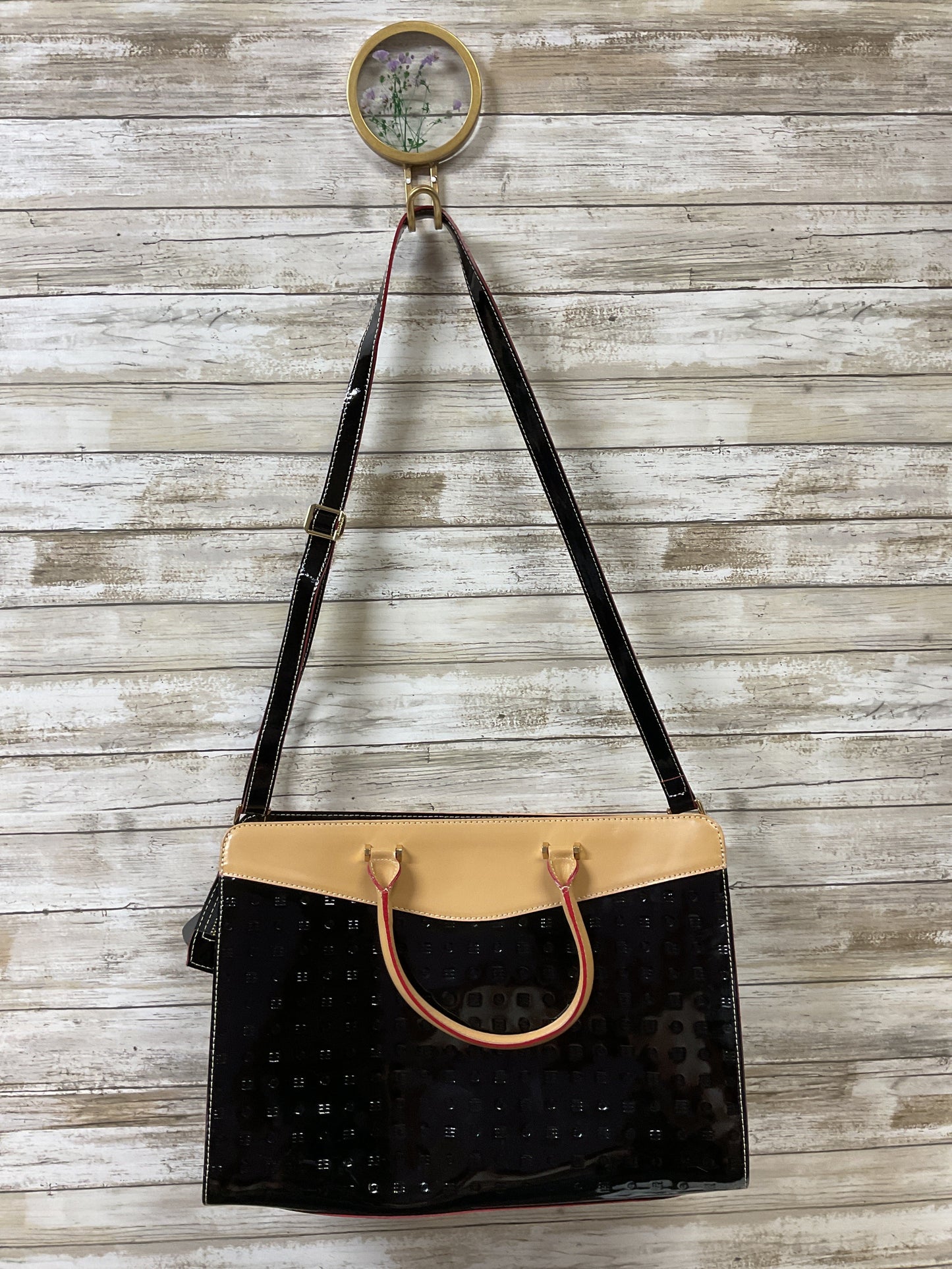 Handbag By Cmb In Black & Brown, Size:Large