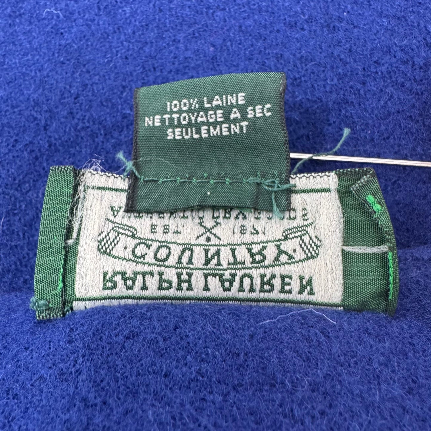 Wool Fringed Wrap Skirt Mini & Short By Ralph Lauren Country In Blue, Size: 12