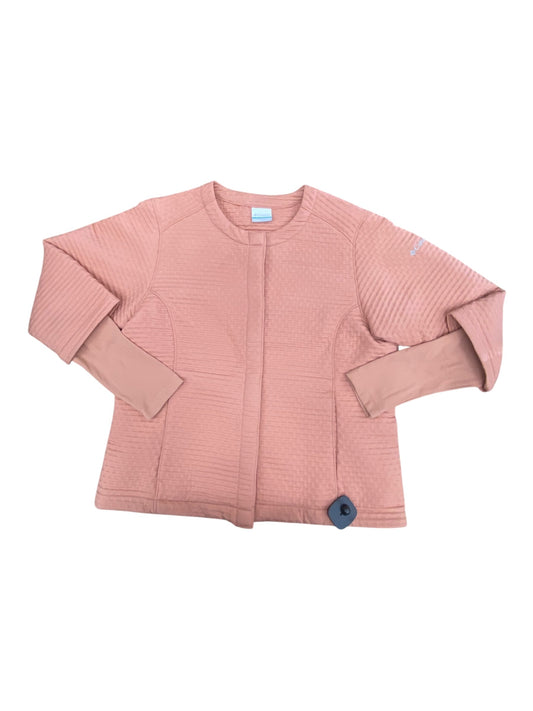 Athletic Jacket By Columbia In Salmon, Size:L