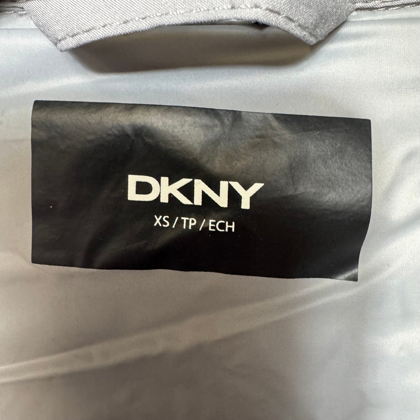 Coat Puffer & Quilted By Dkny In Grey, Size: Xs