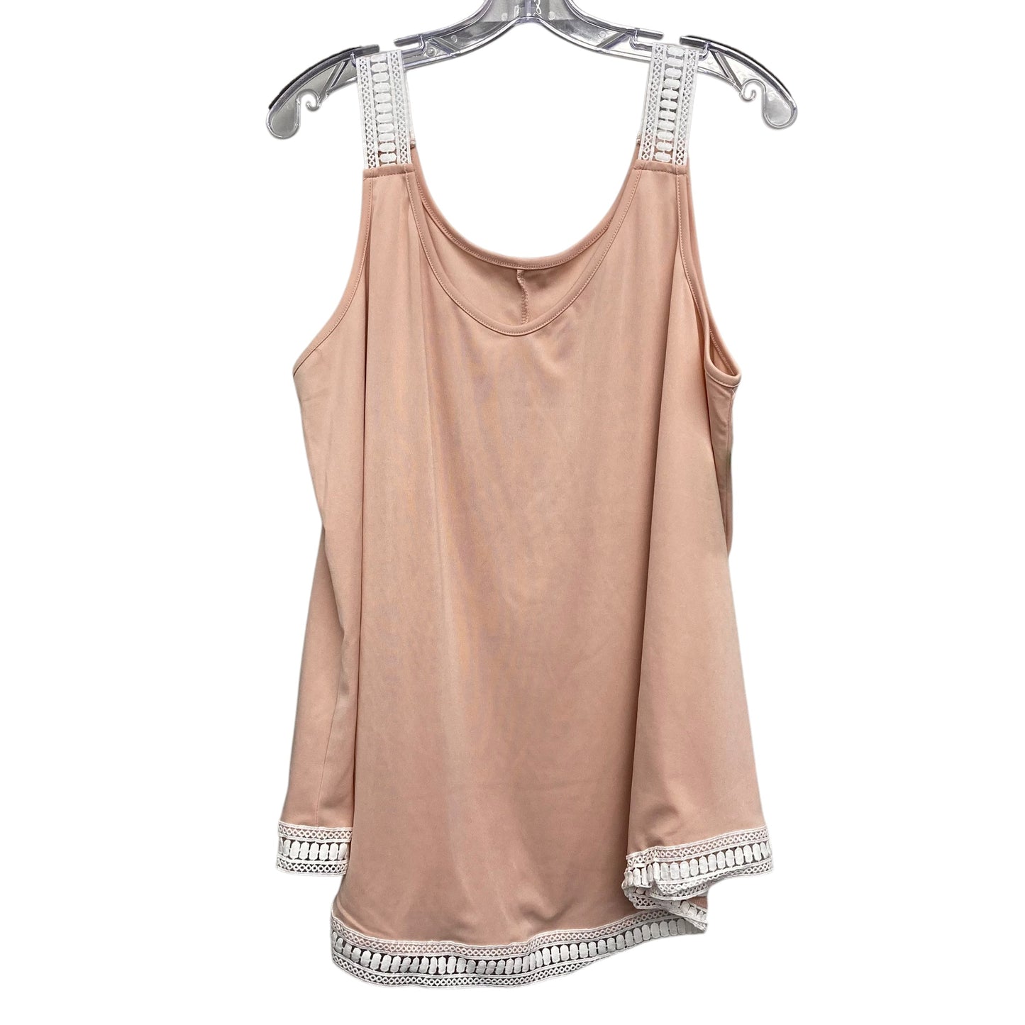 Top Sleeveless By Shein In Peach, Size:3X