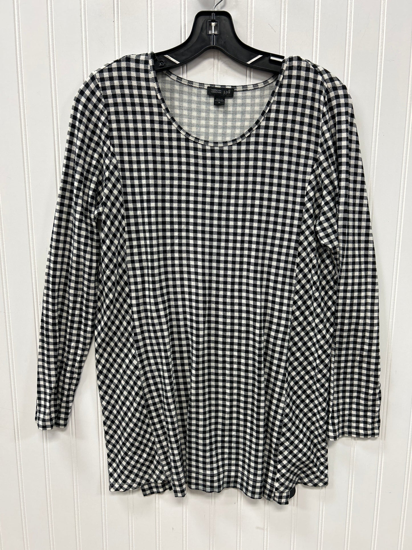 Top Ls By J. Jill In Black & White, Size:M