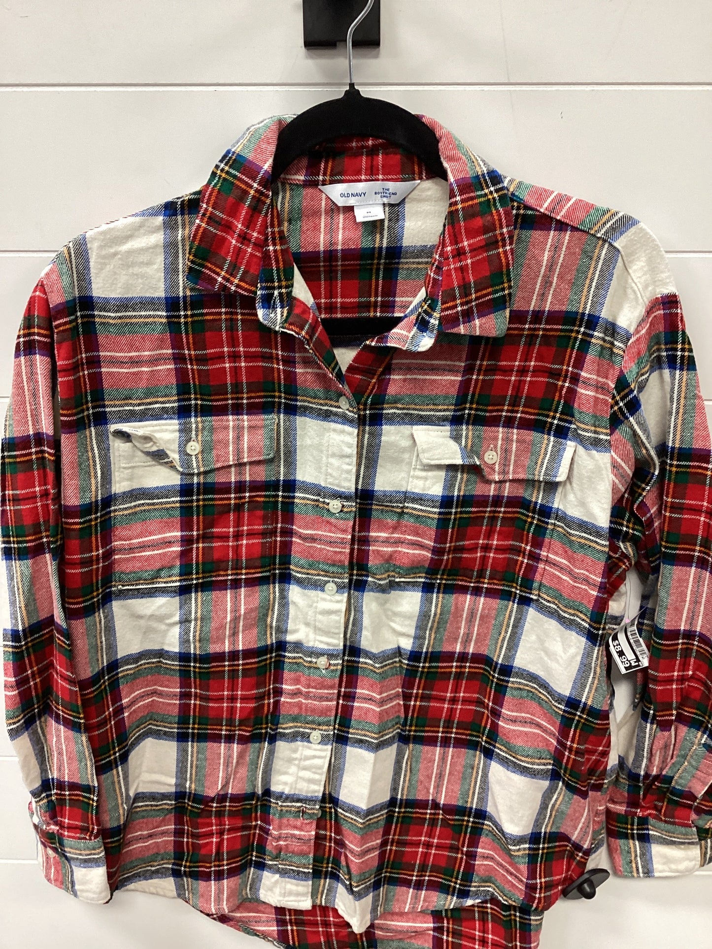 Top Ls By Old Navy In Plaid Pattern, Size:M