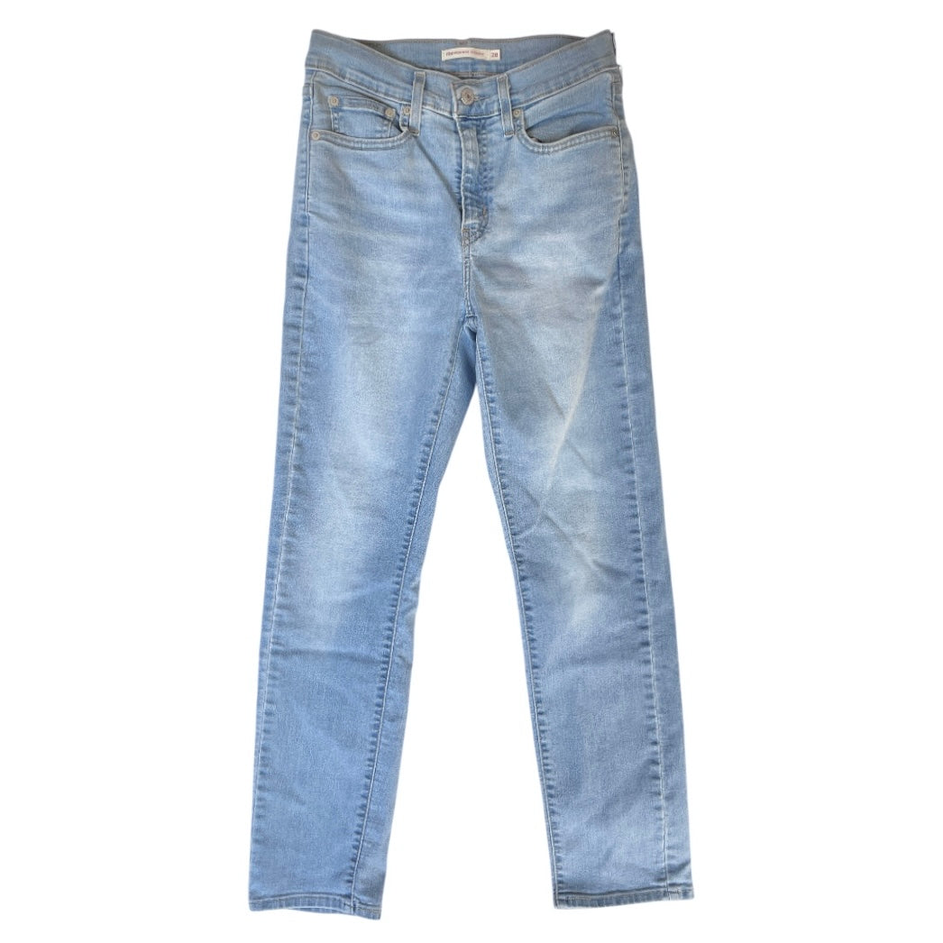 Jeans Straight By Levis In Blue Denim, Size:6