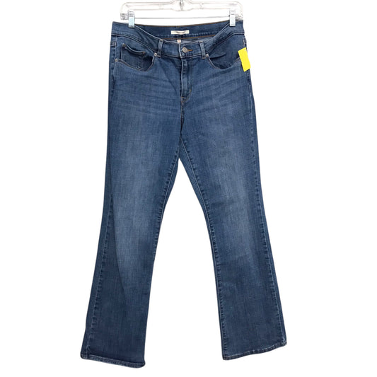 Jeans Boot Cut By Levis In Blue Denim, Size:10