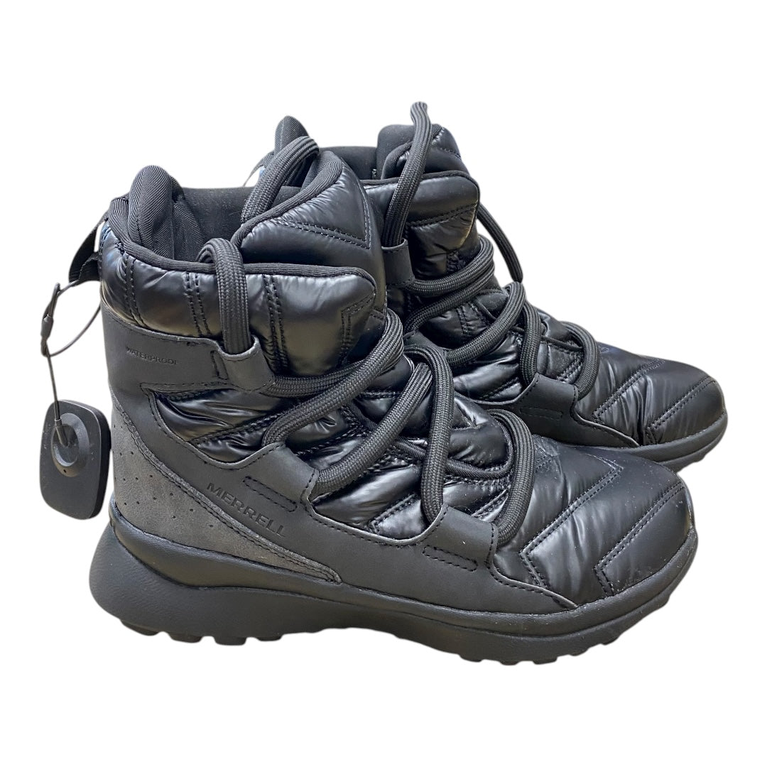 Boots Snow By Merrell In Black, Size:7