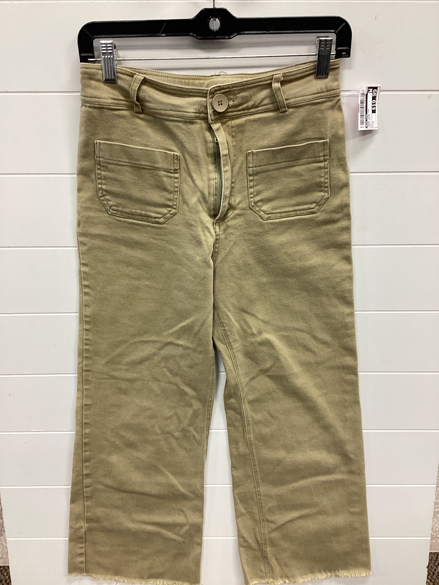 Jeans Wide Leg By Miss Love In Green Denim, Size:S