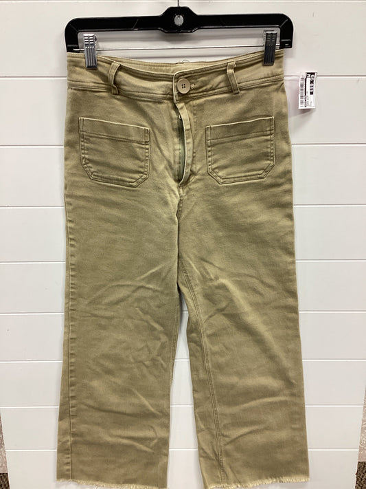 Jeans Wide Leg By Miss Love In Green Denim, Size:S