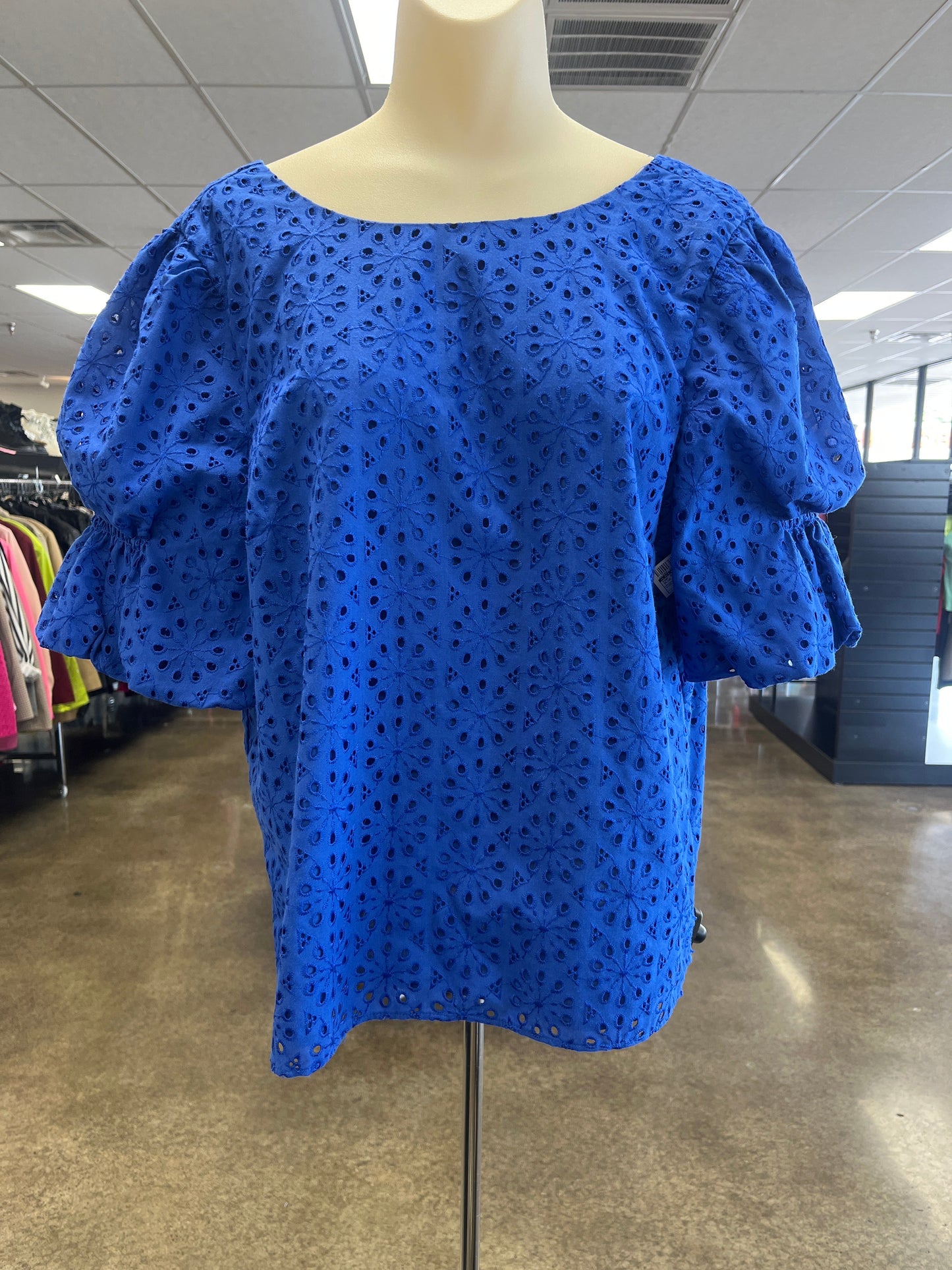 Top Ss Designer By Lilly Pulitzer In Blue, Size:L