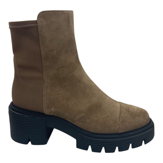 Boots Designer By Stuart Weitzman In Tan, Size:10.5