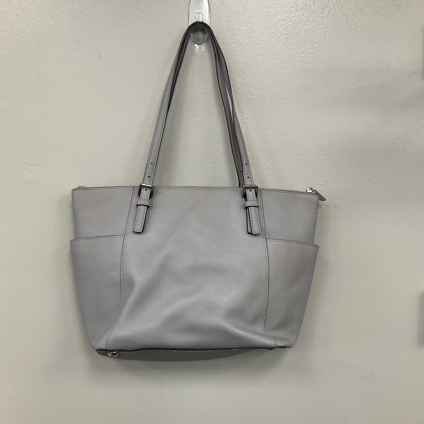 Handbag Designer By Michael Kors In Grey, Size:Medium