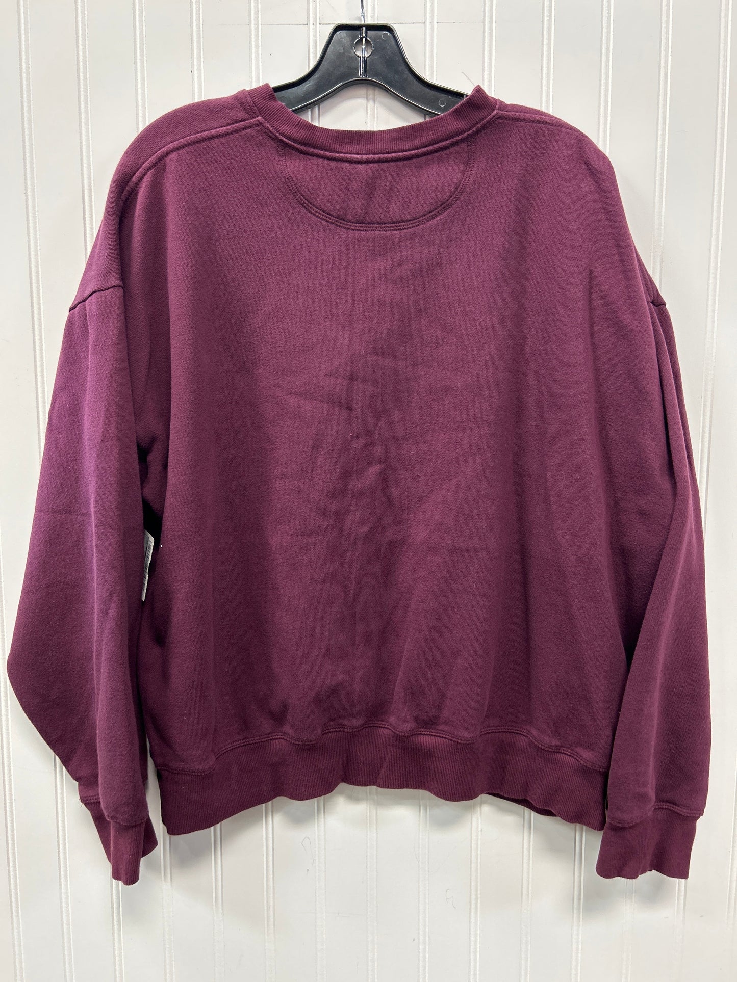 Sweatshirt Crewneck By Pink In Purple, Size:1X
