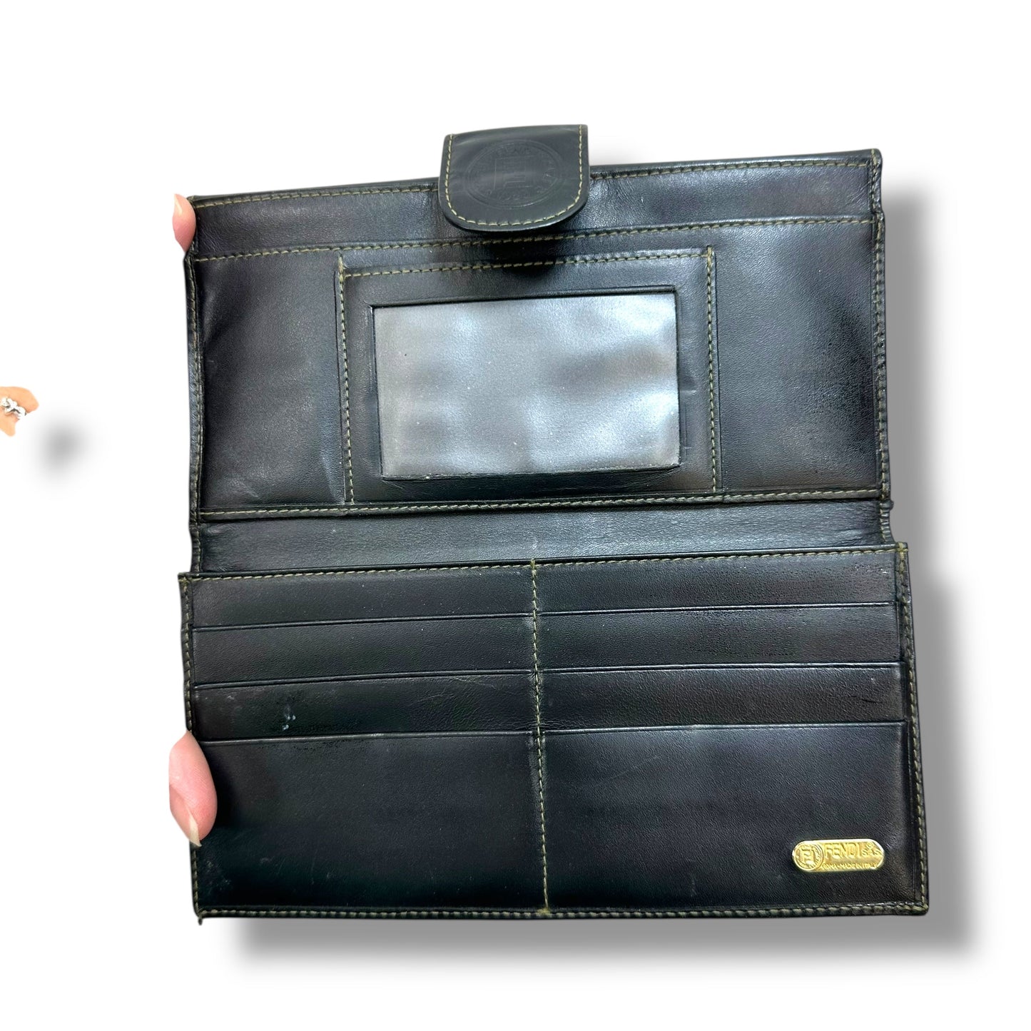 Vintage Wallet Luxury Designer By Fendi, Size: Small