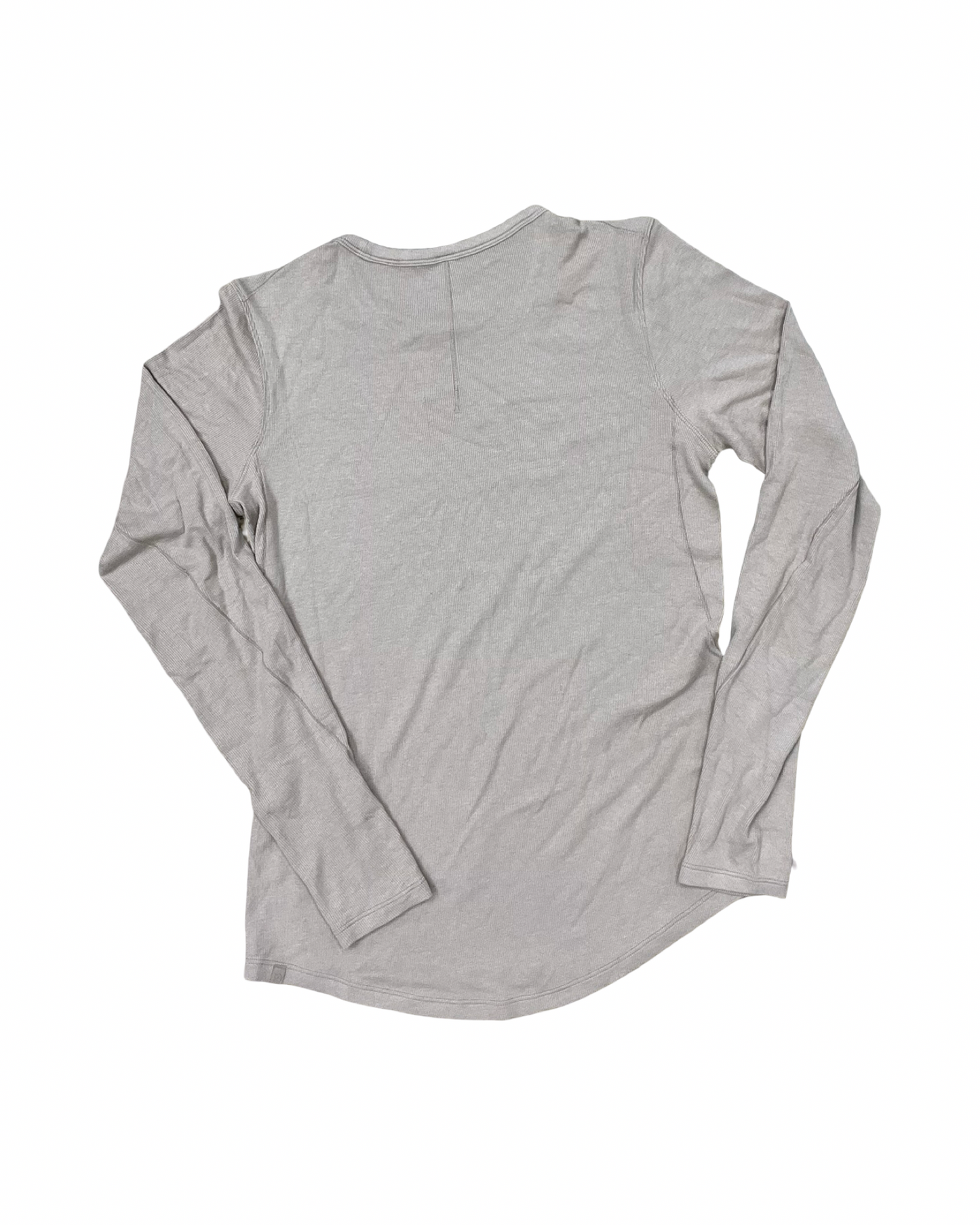 Athletic Top Ls Crewneck By Lululemon In Tan, Size:M