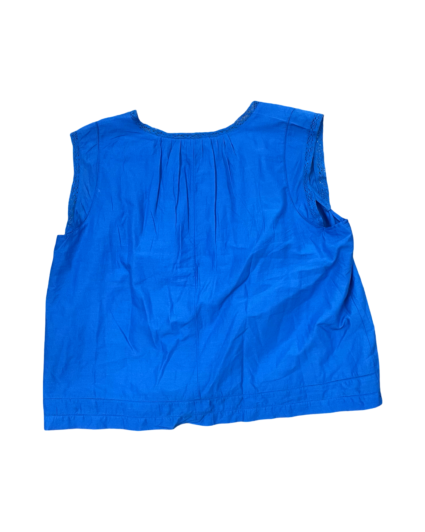 Top Sleeveless By Lucky Brand In Blue, Size:1X