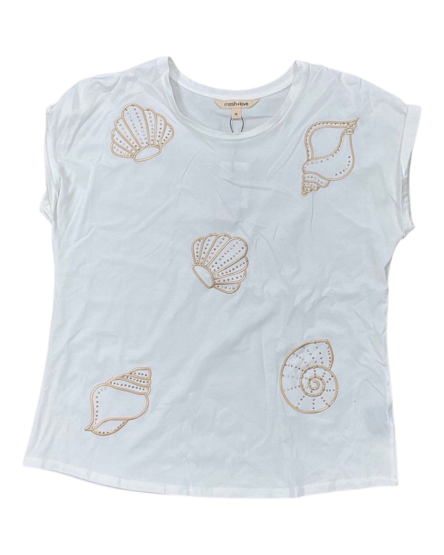 Top Ss By Clothes Mentor In White, Size:M