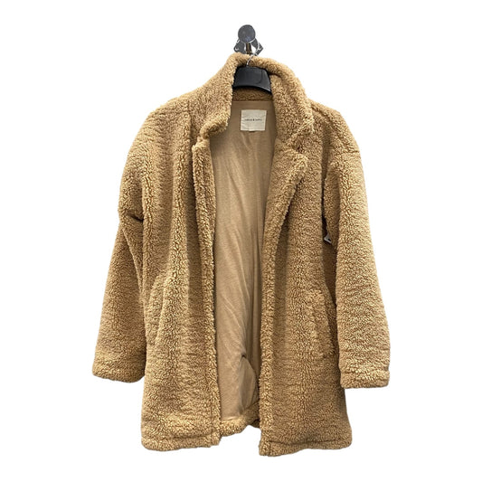 Jacket Faux Fur & Sherpa By Thread And Supply In Tan, Size:Xs