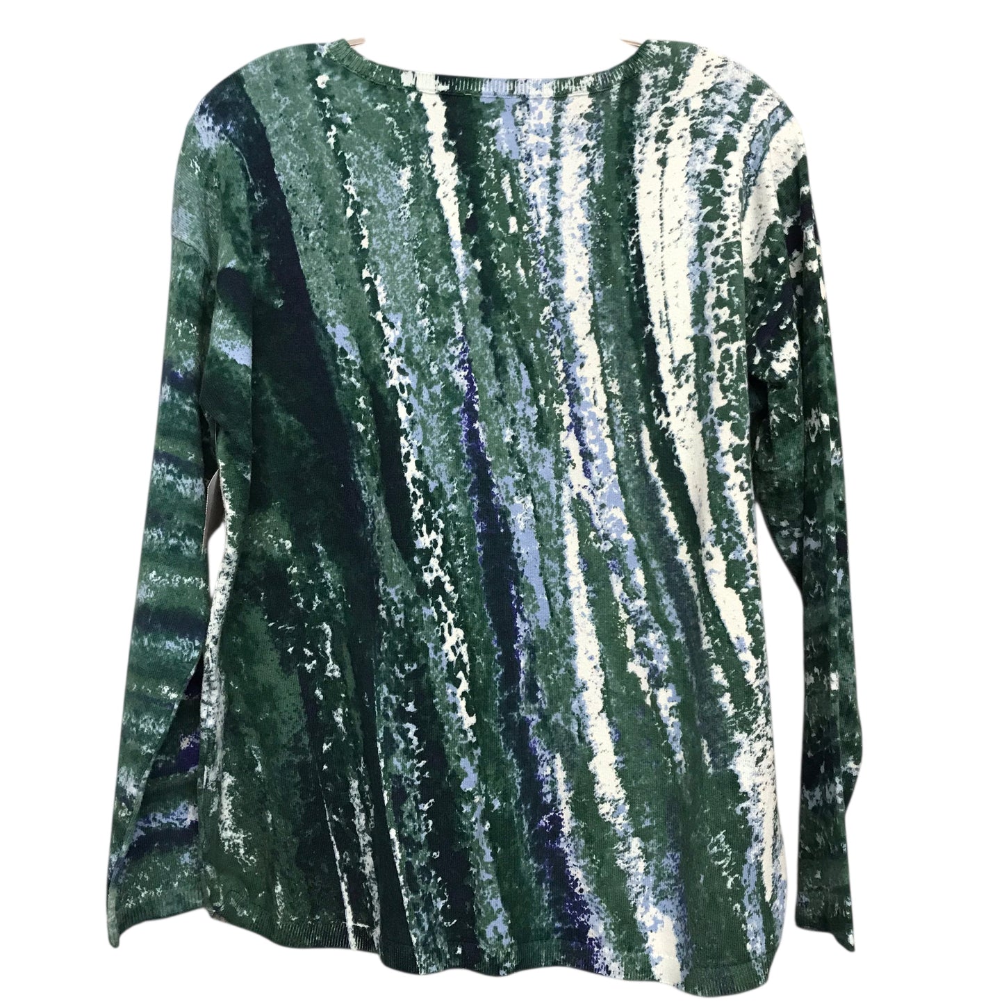 Top Ls By Chicos In Blue & Green, Size:M
