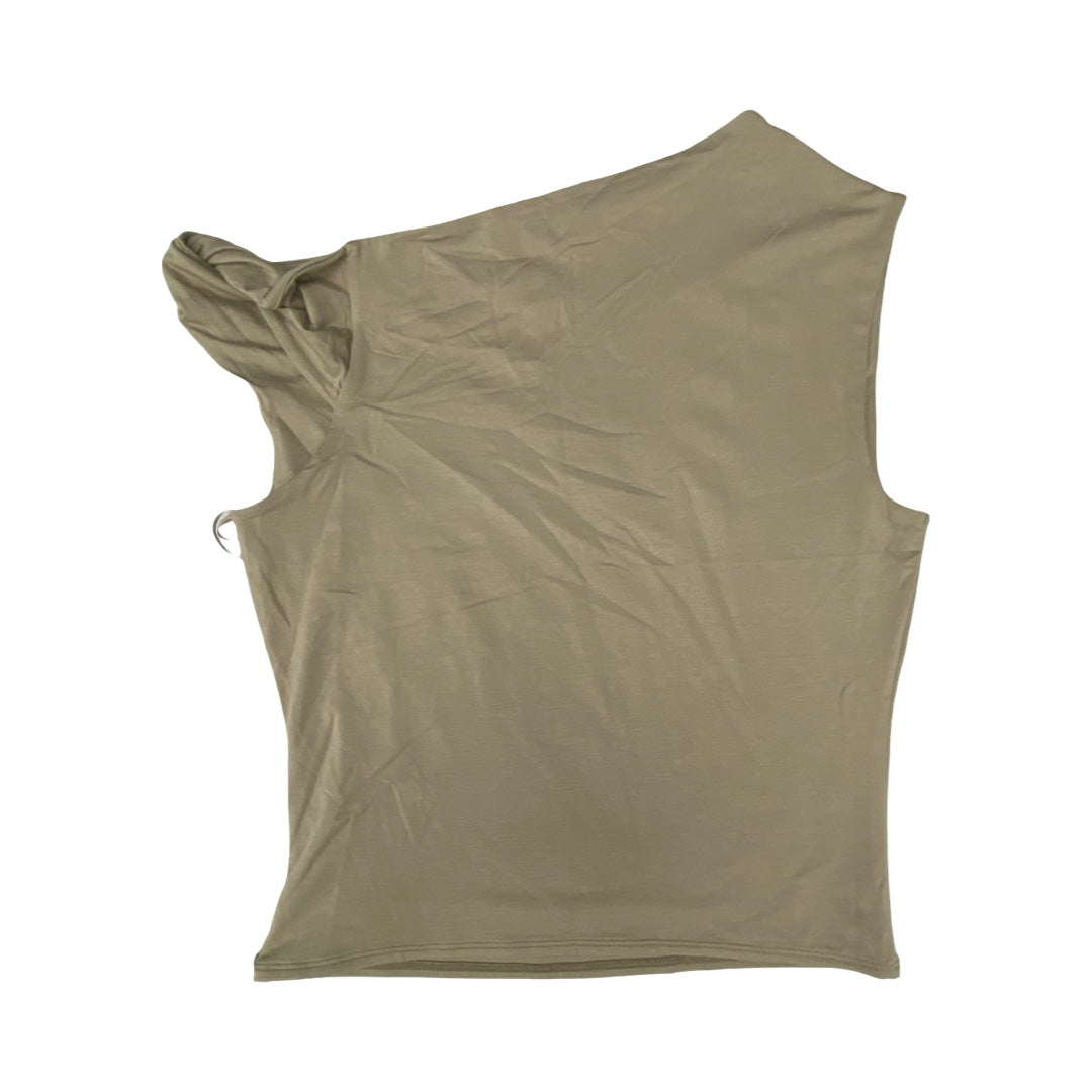 Top Sleeveless By Abercrombie And Fitch In Brown, Size:S
