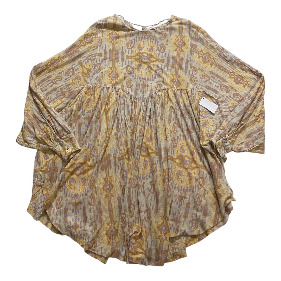 Tunic Ls By Free People In Yellow, Size:S
