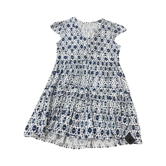 Dress Casual Midi By Dylan In Blue & White, Size:L