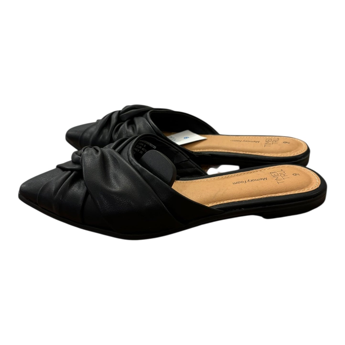 Shoes Flats By Time And Tru In Black, Size:9