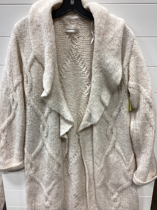 Sweater Cardigan By Anthropologie In Cream, Size:L