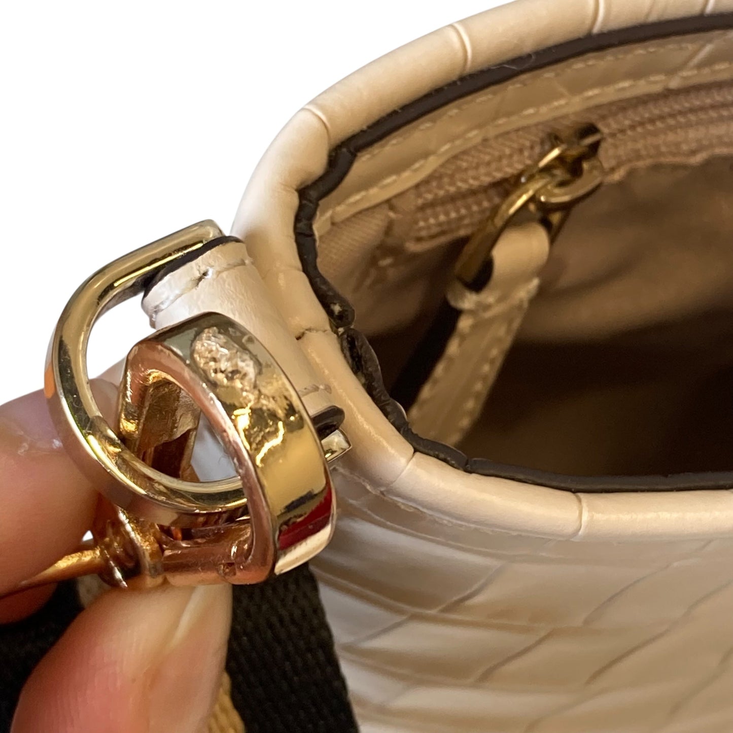 Crossbody Designer By Kate Spade In Beige, Size:Small