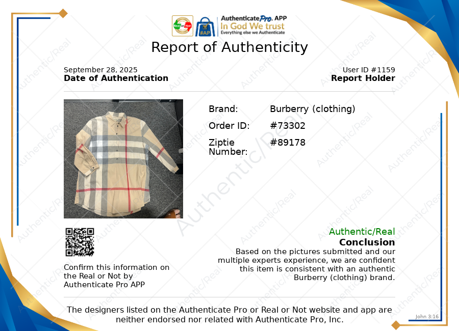 Top Long Sleeve Luxury Designer By Burberry Brit In Plaid Pattern, Size: Xl