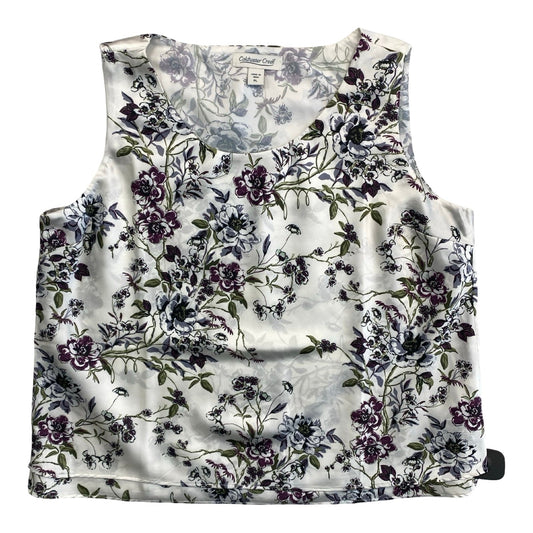 Top Sleeveless By Coldwater Creek In Floral Print, Size:Lp