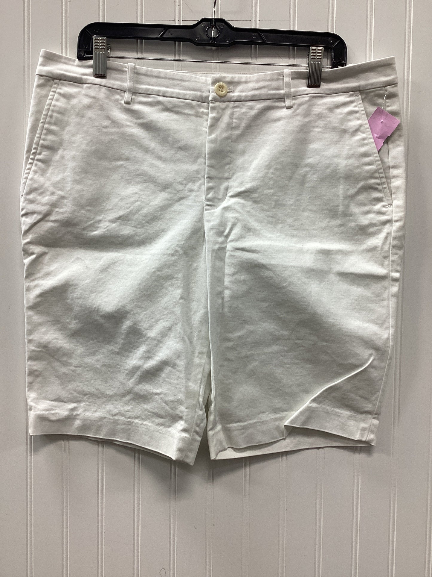 Shorts By Lauren By Ralph Lauren In White, Size:14